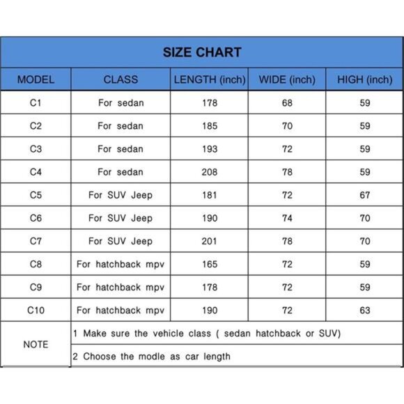 Full Exterior Covers 100% Waterproof, Universal Fit Toyota Camry Honda - Picture 5 of 8